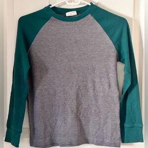 Boys Crazy 8 dark green and Gray Long Sleeve T-shirt